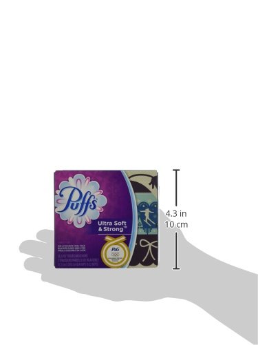 Puffs Ultra Soft Facial Tissues, 1 Cube, 56 Facial Tissues Per Box (Pack of 4)