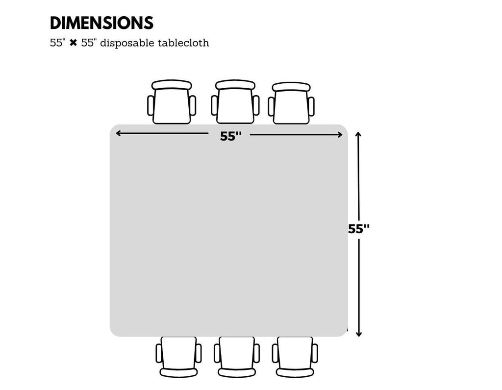 Share Home 35-Pack Disposable Tablecloth