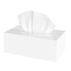 SILUT Shiny White Rectangle Acrylic Tissue Box Cover