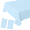 JCTHKUKU 2 Pack Light Blue Tablecloth Disposable Baby Blue Table Covers 54" x 108" Blue Pastel Table Cloths for Parties Bridal Shower Engagement Wedding Birthday BBQ Picnic Indoors & Outdoors Party