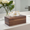 Tissue Box Cover Rectangle, Wood Tissue Box Holder, Wooden Facial Paper Holder for Bathroom, Bedroom, Dinner Table, Office (1 Pack, 9.8 x 5.5 x 3.7 inch)