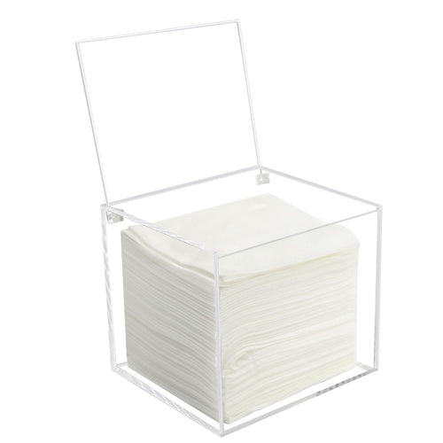 Disposable Face Towel Holder Storage Box Acrylic Facial Towels Container