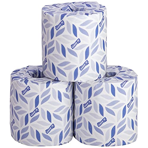 Genuine Joe Standard Bath Tissue, 2-Ply, 3.75" x 4.5", 500 Sheets, Pack of 96
