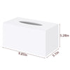 SILUT Matte White Rectangular Extra Large Acrylic Tissue Box Cover