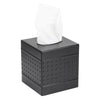 DSNMYO Industrial Style Tissue Box Cover, Tissue Holder, Square Box Covers,for bedrooms, Offices, bathrooms, Living Rooms etc.(Black)