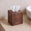 Monarch Abode Tissue Box Cover Square – Hand Hammered Antique Copper Metal Tissue Holder Box for Bathroom Accessory, Aesthetic Decorative Facial Napkin Cube for Modern Home Decor