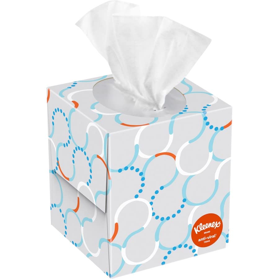 Kleenex Anti-Viral Facial Tissue, 55 Sheets/Bx, 27 Boxes