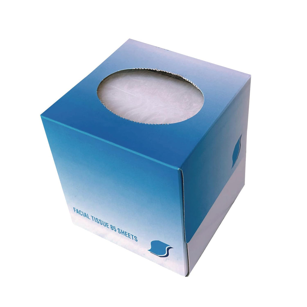GEN 852D Facial Tissue Cube Box, 2-Ply, White, 85 Sheets/Box, 85 per Box (Case of 36 Boxes)