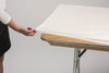 Kwik-Covers 6' Rectangle Plastic Table Covers 30" x 72", Bundle of 5 (White)