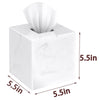 SILUT Square Marble Texture Acrylic Tissue Box Cover