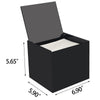 Disposable Face Facial Towel Holder Storage Box Acrylic Container, Black