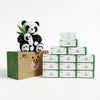 QingYa Soft Durable Bamboo Facial Tissues - 3 Ply bleached Facial Paper Dry or Wet Use 12 Packs(150 Tissue per Pack, 1800 Tissues Total）