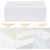 Acrylic Tissue Box Cover Rectangle, PITBVO White Tissue Box Holder