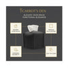 Carrot’s Den PU Leather Tissue Box Cover Holder, Bathroom Decor, Black