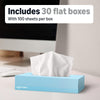 AmazonCommercial 2-Ply White Facial Tissue, Flat Box, FSC Certified, Unscented, 3000 Count (30 Packs of 100), 8 x 8 Sheet