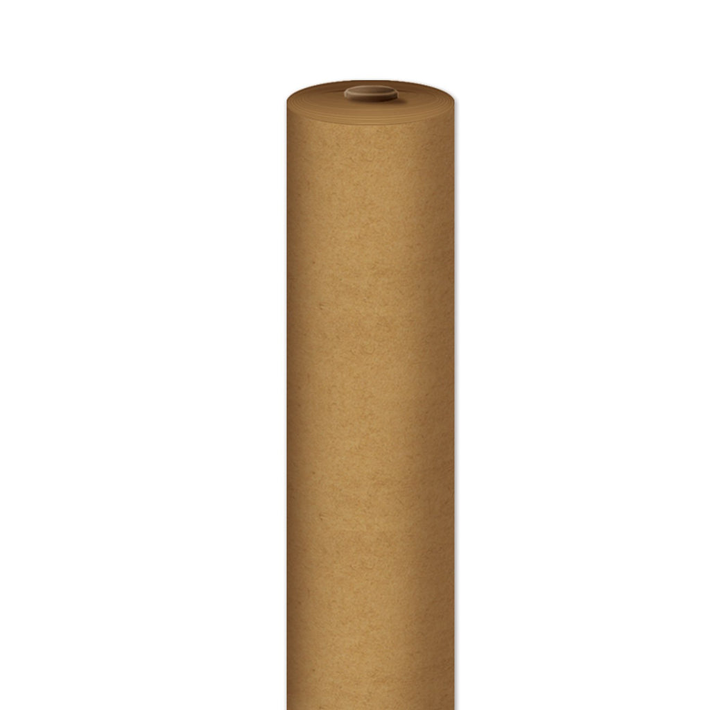 Beistle Kraft Paper Table Roll For Arts And Crafts Bulletin Board Cover Wedding Party Supplies Birthday Tablecovers, Brown, 24" x 100'