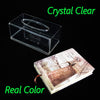 Square Clear Acrylic Tissue Box, Box Covers Rectangular, Bathroom Facial Napkin Box Holders, Table Clear Dryer Sheet Dispenser for Bathroom, Kitchen and Cars
