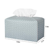 Tissue Box Cover Rectangle Leather Facial Paper Holder, PowderBlue