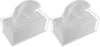 Acrylic Tissue Box Holder, Clear Dispenser for Facial Tissues, Napkins, and Dryer Sheets. Perfect for Bathrooms, Desks, Countertops, Vanities, Bedrooms, and Nightstands (Rectangle, Clear) (Pack of 2)