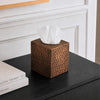 Monarch Abode Tissue Box Cover Square – Hand Hammered Antique Copper Metal Tissue Holder Box for Bathroom Accessory, Aesthetic Decorative Facial Napkin Cube for Modern Home Decor