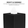 Yew Design Matte Black Square Tissue Box Cover