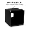 Yew Design Matte Black Square Tissue Box Cover