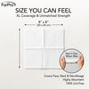 ForPro Pure & Simple Travel Facial Towels, 600ct, 8"x8", Vegan Cruelty-Free