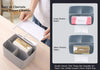 Multifunction Rectangular Tissue Holder Cover Case Facial Tissue Paper Box Napkins Dispenser Container Stylish Remote Control Desk Storage for Living Room Bedroom Dressers Home Office (Grey)