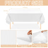 Sinload 15 Pack White Paper Tablecloths Disposable 55 X 110 Inch Rectangle