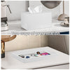 Extra Large Tissue Box Cover with Storage Tray,Rectangle Tissue Box Holder