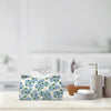 PaJiaNi Blue Hydrangea Floral Tissue Box Cover Rectangle for Office Decor