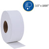 Genuine Joe Jumbo Roll Bath Tissue, 2-Ply, 3.5" x 1000', Pack of 8