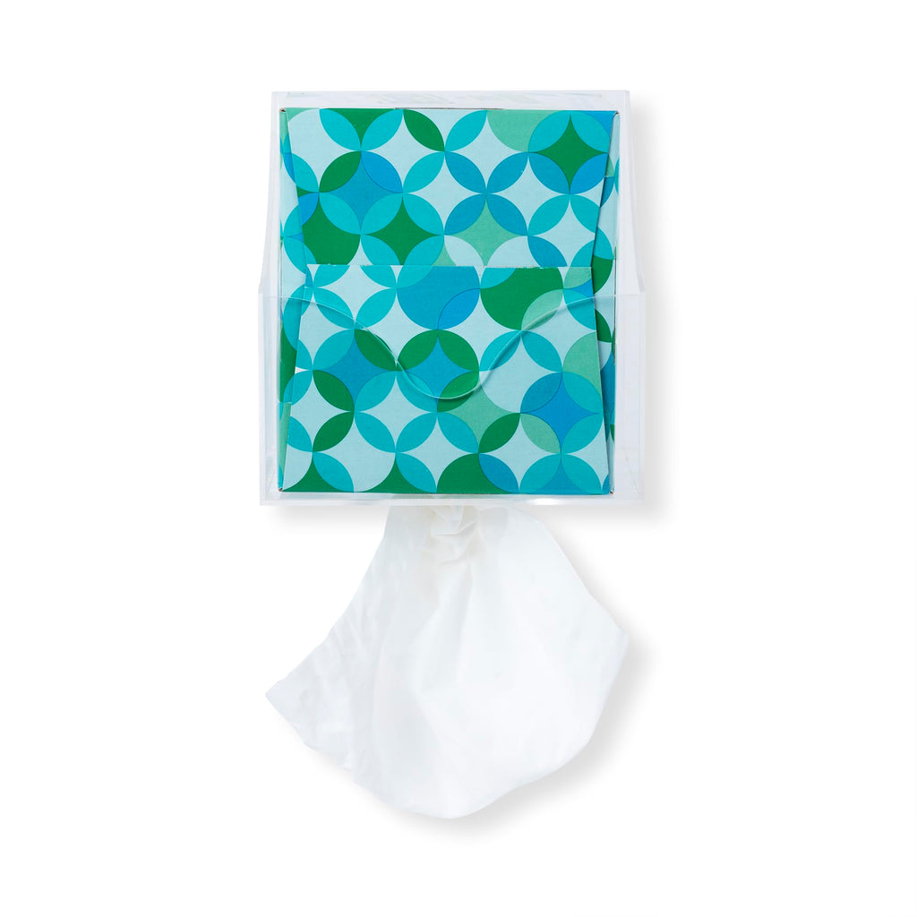 IneVibe Square Tissue Box Holder for Small Spaces Wall Mounted