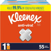 Kleenex Anti-Viral Facial Tissue, 55 Sheets/Bx, 27 Boxes