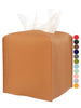 Tissue Box Holder Tissue Cover – Square Faux Leather Tissue Box Cover with Bottom Belt [JESMINI, Camel Brown] Tissues Cube Box Cover for Bathroom/Night Stands/Office