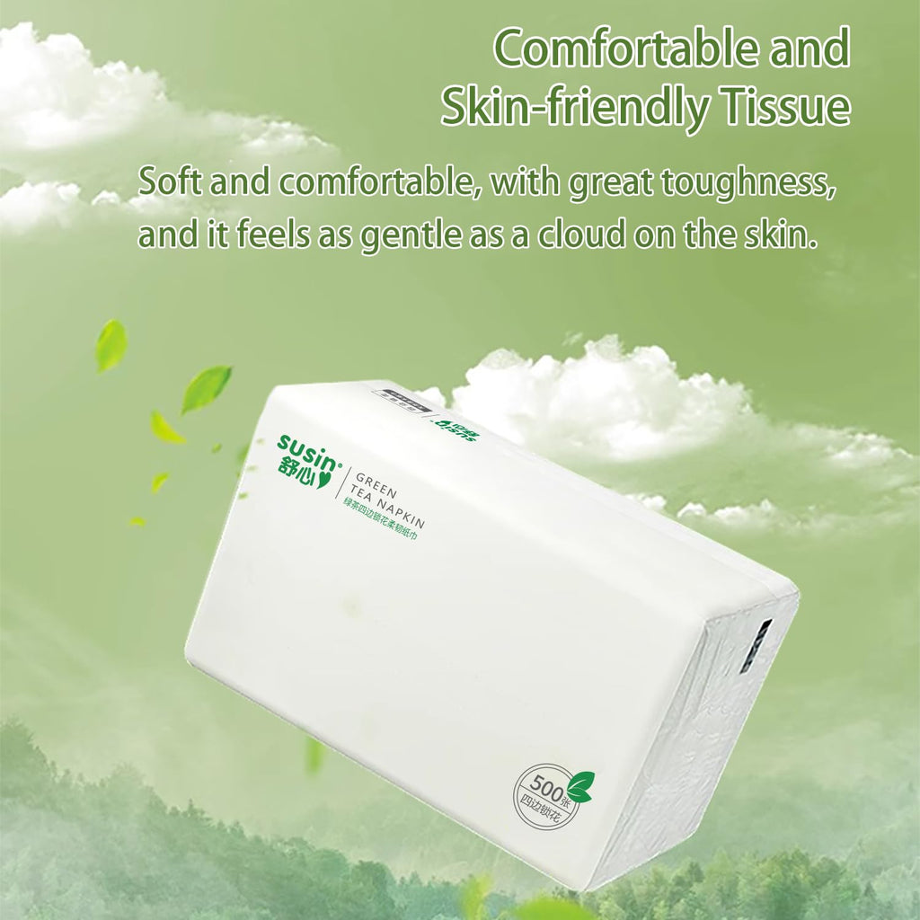 Small Facial Tissues 9000 Sheets of 18 Packs [Not in Box] 5-Ply 1800 Draws Extra Thick & Ultra Soft Travel Paper Tissues, Unscented Bulk Supply Soft Pack Household Tissues for Home, Office and School