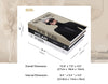 Senea Kay Rectangular Tissue Box Cover - Decorative Faux Book Tissue Box Cover, Rectangule Tissue Holder Dispenser Large Enough to Fit Rectangular Tissue Boxes Chic Modern Decor Gift - Khaki Neutral