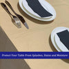 [6 Pack] Kraft Paper Tablecloth Disposable for Rectangle Tables, 54" X 108" Party Table Cover with Plastic Backing, Waterproof 3 Ply Table Cloth for Indoor Outdoor Picnic Labor Thanksgiving Christmas