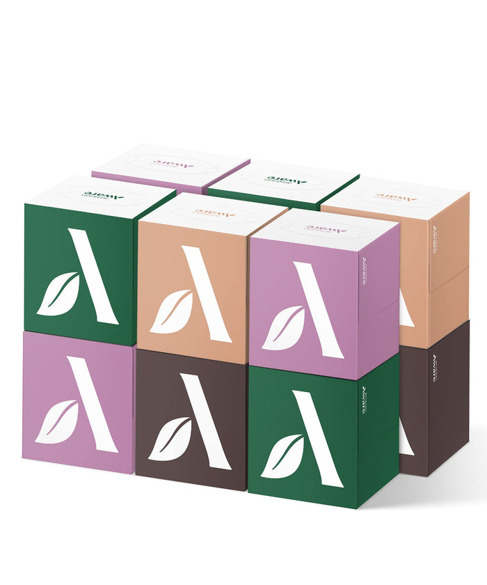 Amazon Aware 100% Bamboo Facial Tissues, 3-Ply, FSC Certified, 12 Pack, 60 Sheets Per Box, 720 Total