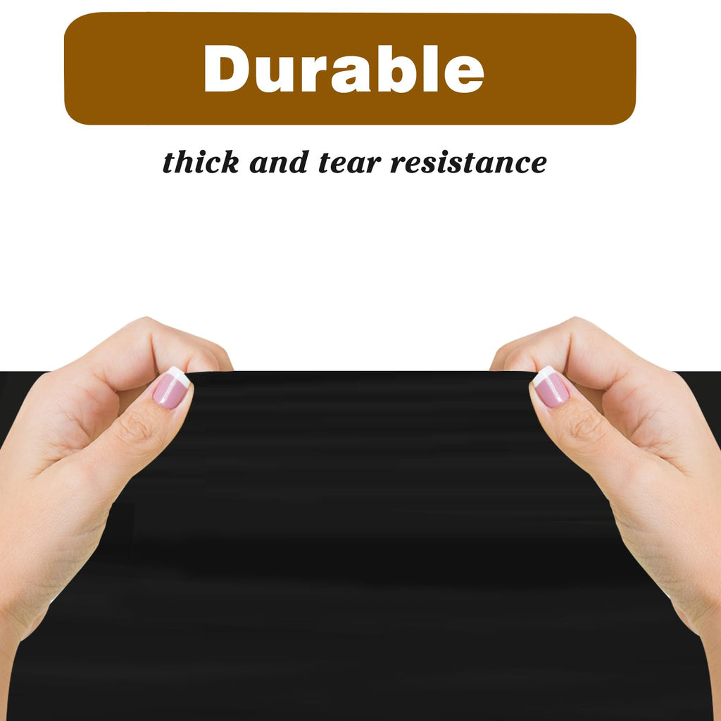 Kopokita 2 Pack Black Plastic Tablecloths Disposable 54 x 108 Inch