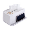 YouCopia The Ledge Tissue Holder, Rectangular, Box Cover with Storage for Phones, Jewelry, Makeup and Accessories for Night Stand, Desk and Bathroom Organization