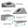 2 Pack Tissue Box Cover, Square Plastic Tissue Holder Non-Slip Base, Sliver