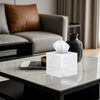 SILUT Square Marble Texture Acrylic Tissue Box Cover