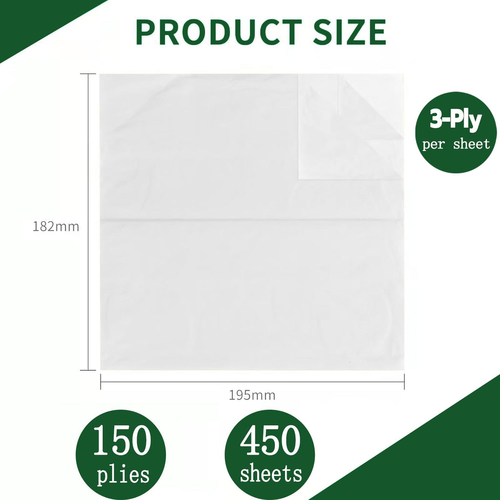 QingYa Soft Durable Bamboo Facial Tissues - 3 Ply bleached Facial Paper Dry or Wet Use 12 Packs(150 Tissue per Pack, 1800 Tissues Total）