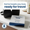 Clean Skin Club Clean Towels XL® Original 50 Ct + 10ct Travel Pack Duo, 100% USDA Biobased Disposable Face Towels, Eczema Association Accepted, Makeup Remover Dry Wipes, Ultra Soft