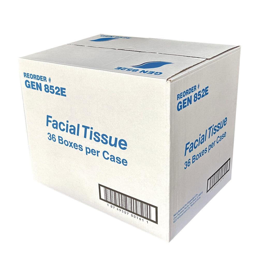 GEN 852D Facial Tissue Cube Box, 2-Ply, White, 85 Sheets/Box, 85 per Box (Case of 36 Boxes)
