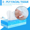 1InTheOffice Facial Tissue, Tissue Paper, Facial Tissue Paper, 2-Ply, Soft and Strong, Flat Box, White, 100 Sheets/Box, 8 Boxes (Pack of 3)