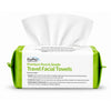 ForPro Pure & Simple Travel Facial Towels, 100ct, 8"x8", Vegan Cruelty-Free