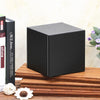 RHCSZ PU Leather Tissue Box Cover Square,Upgrade Large Size Napkin Holder Pumping Paper Case Dispenser,Facial Tissue Holder with Magnetic Bottom for Home Office Car Hotel Restaurant Black (Black-1)