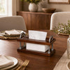 TNCANJU Wooden Tissue Box Holder for Soft Packs, Rectangular Cover, Walnut